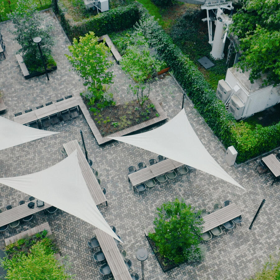 Urban Biotope.: Lichtgewicht daklandschap.